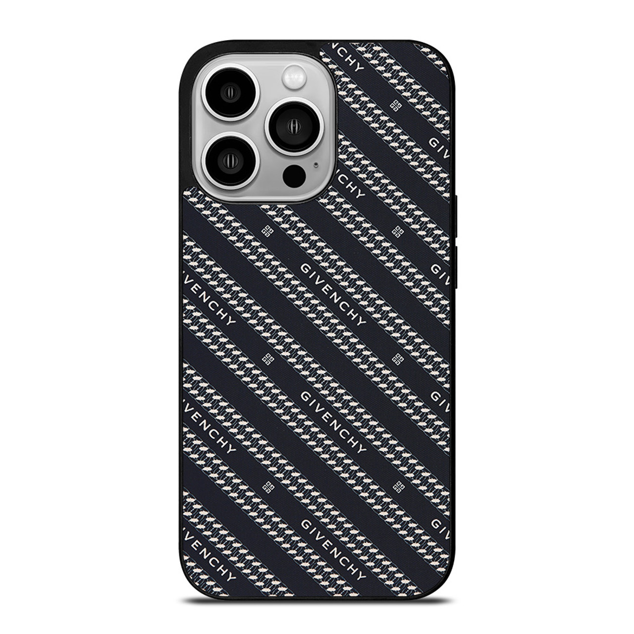 GIVENCHY PARIS LOGO PATTERN iPhone 14 Pro Case Cover